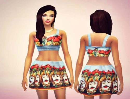 D&G Outfit Skirt and Top