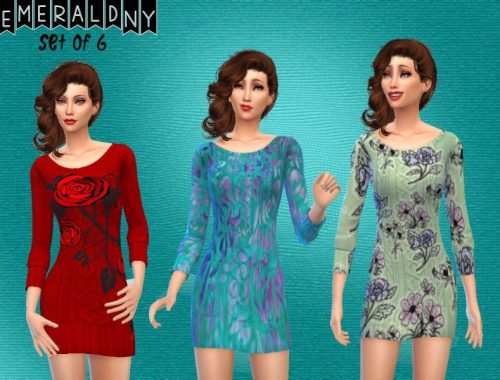 Sweater Dress Set of 6