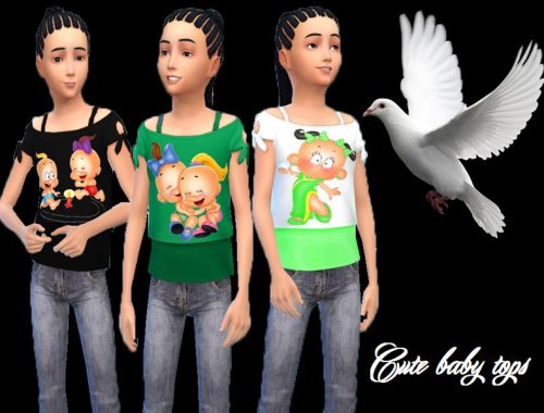Cute baby tops
