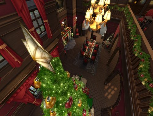 TS4 Christmassy House [NO CC]