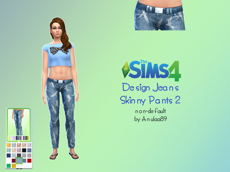 Design Jeans Skinny Pants Mini Set - The Sims 4 Catalog