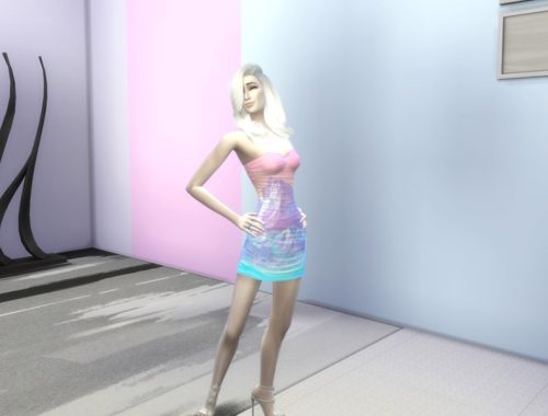 Vaporwave Short Dress