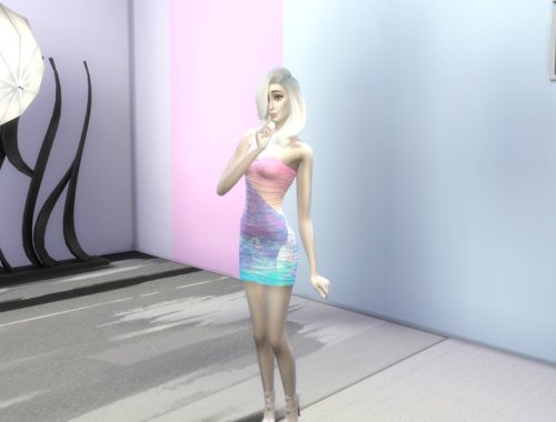 Vaporwave Short Dress
