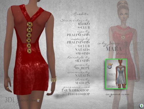 3DL Imperio Sim- iO by Jancy- Mara Dress.