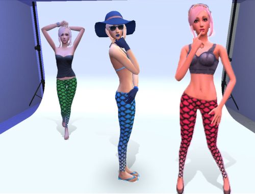 Bold Ombre Mermaid Leggings