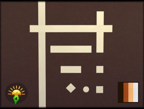 Interior improvement stickers set