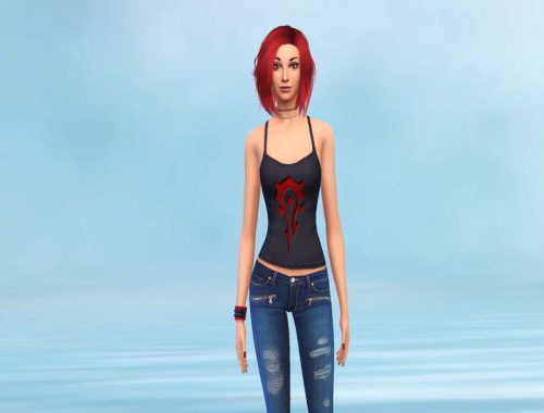 Black Top Horde Wow for Women