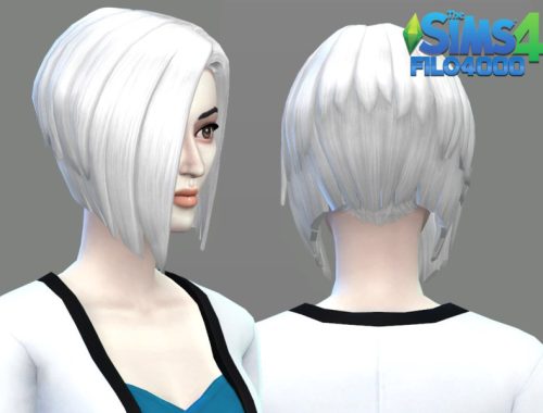 White Hair Recolor 15: Base Game Style