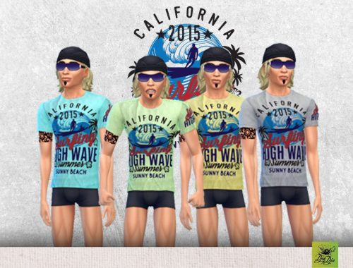 CALIFORNIA SURFING T-SHIRTS
