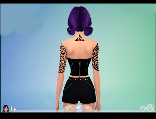 Underbust Corset and Studded High Waist Shorts