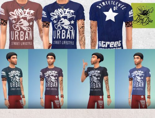 urban t-shirt for male