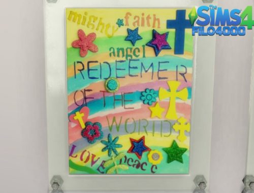 Framed Toddler Religious Easter Wall Art