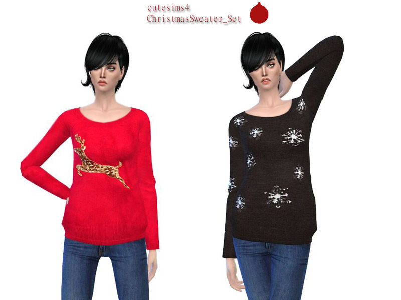 ChristmasSweater-Set - The Sims 4 Catalog