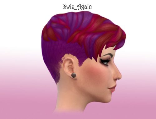 Floral Rose Hair Recolor v1 - Movie Hangout needed