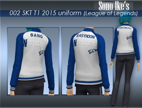 002 SKT T1 2015 uniform (League of Legends) MALE & FEMALE