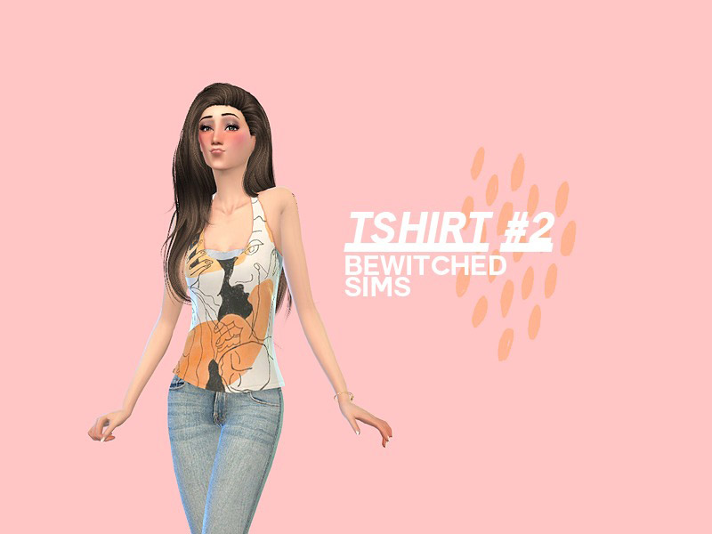Tshirts with patterns - 3 versions - The Sims 4 Catalog