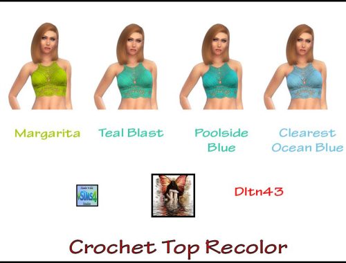 Simsimays Crochet Top Recolor - mesh needed