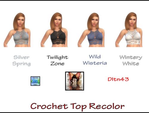Simsimays Crochet Top Recolor - mesh needed