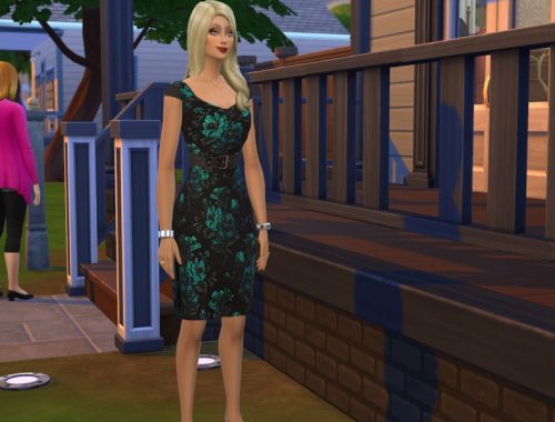 Fall flower dress