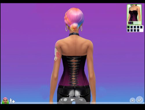 Leather Ombre Corset