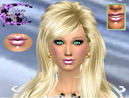 gloss rose and tattooed piercing