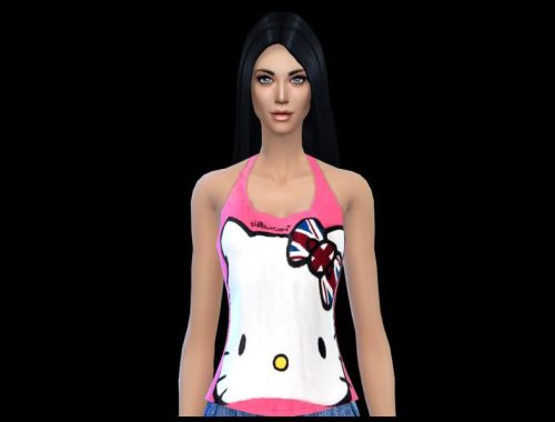 cute rose hello kitty outfit