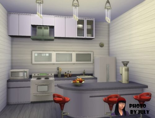 Single green cabin