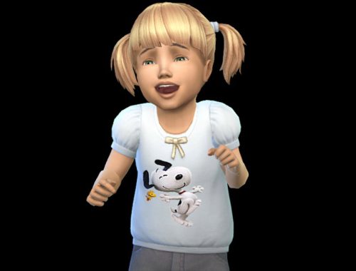 toddler shirt girl / snoopy