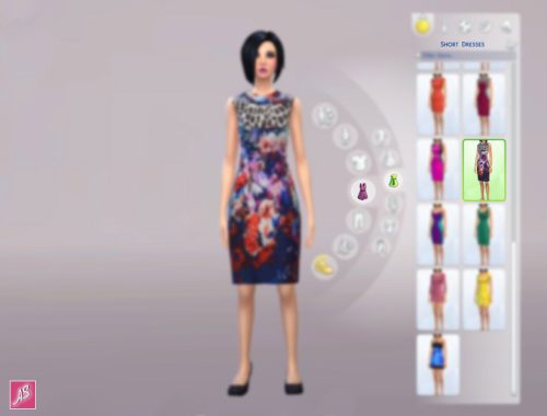 Floral Leopard Print Dress