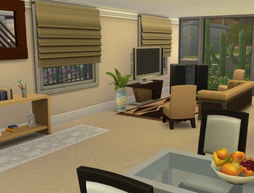 Modern Fountain & Garden House
