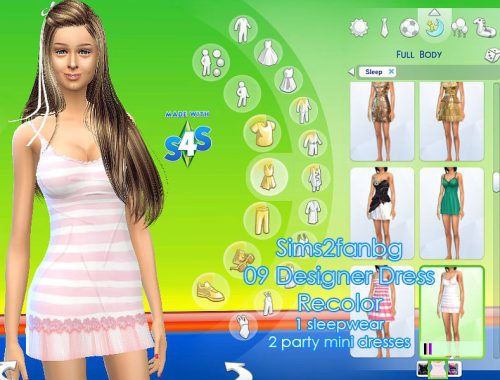 Designer mini party dress