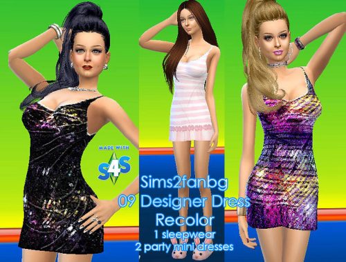 Designer mini party dress