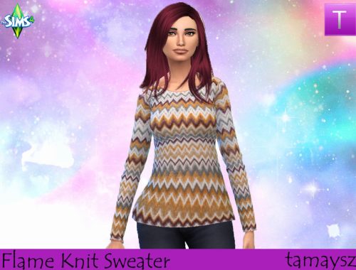 Flame Knit Sweater
