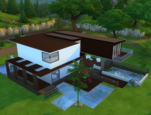Modern Wood Mansion