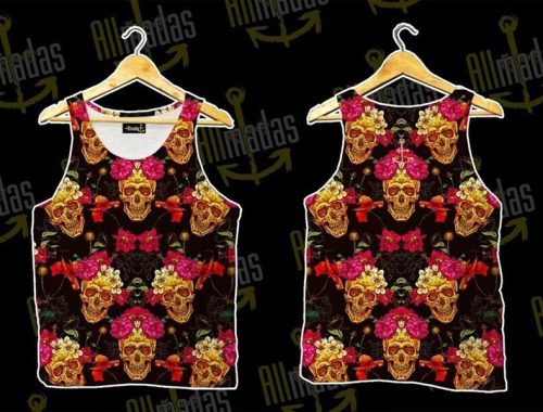 Allmadas Skull Golden Flowers (Male) - Outdoor Retreat neede