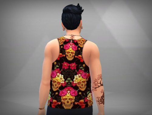 Allmadas Skull Golden Flowers (Male) - Outdoor Retreat neede