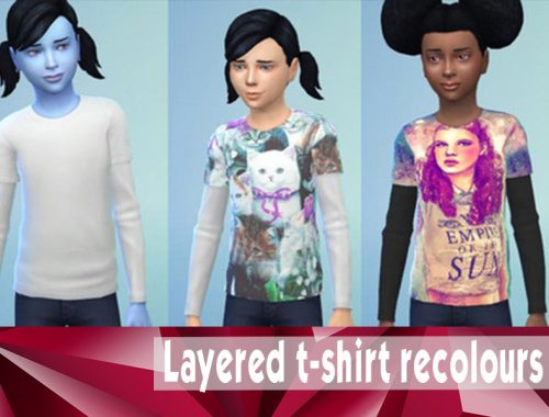 6 layered t-shirt recolours