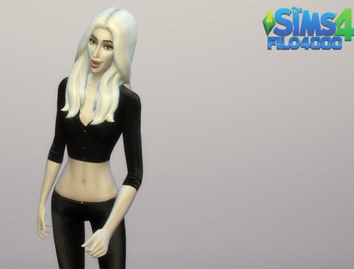 White Hair Recolor 12: Base Game Style