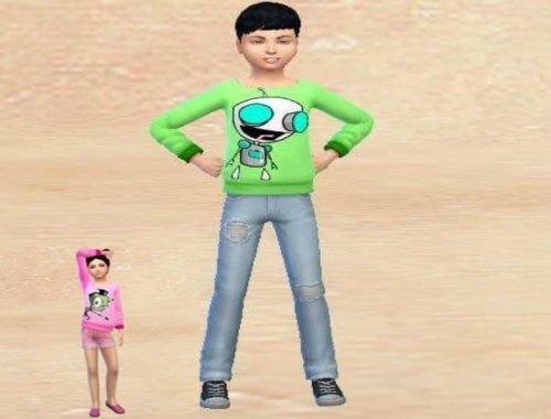Invader Zim Childs Sweaters