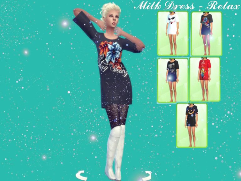 Mini Relax Dress Mesh Needed The Sims 4 Catalog