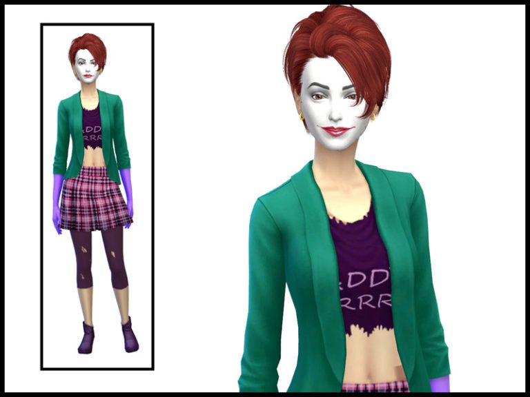 Jokers Daughter Outfit The Sims 4 Catalog