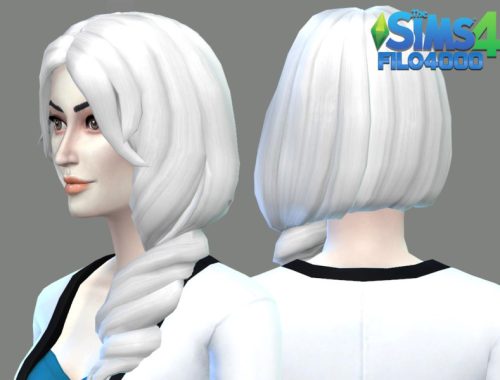 White Hair Recolor 14: Base Game Style