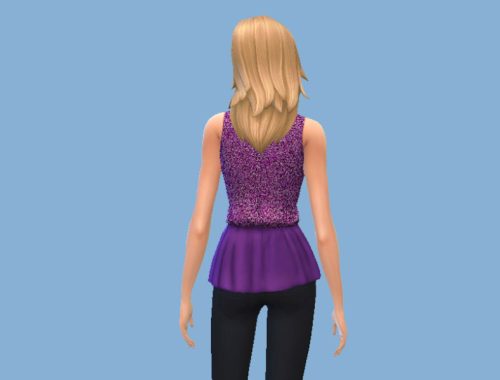 Violet Glitter Blouse
