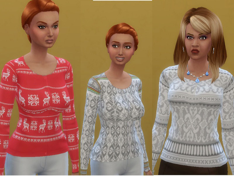 Winter cardigan - The Sims 4 Catalog
