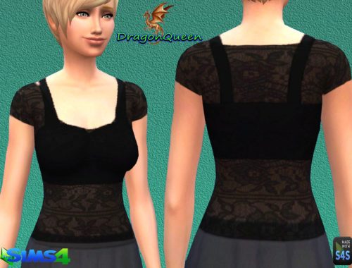 Sheer Floral Tops