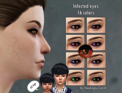 Infected Eyes - 16 Colors All Age (Mask) - Spooky SP needed