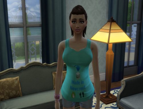 Made in Sims 4 Towns maternity tank tops