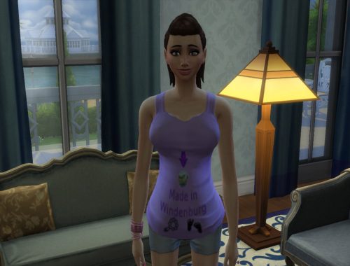 Made in Sims 4 Towns maternity tank tops