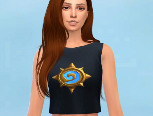 Hearthstone Logo Black Top for Women - Perfect Pation needed