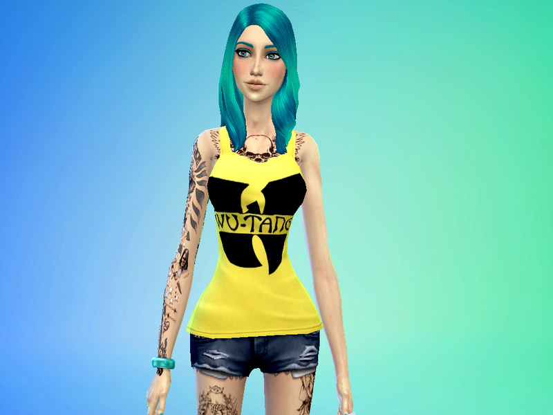 Wu Tang Shirt by french0vanilla - The Sims 4 Catalog